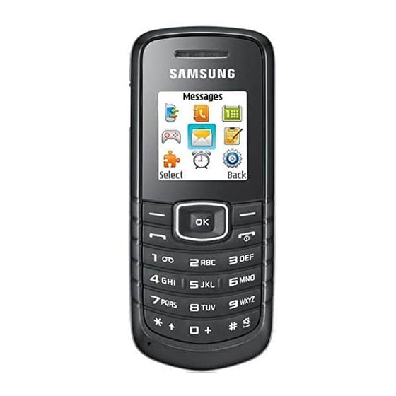 Samsung GT-E1086I User Manual