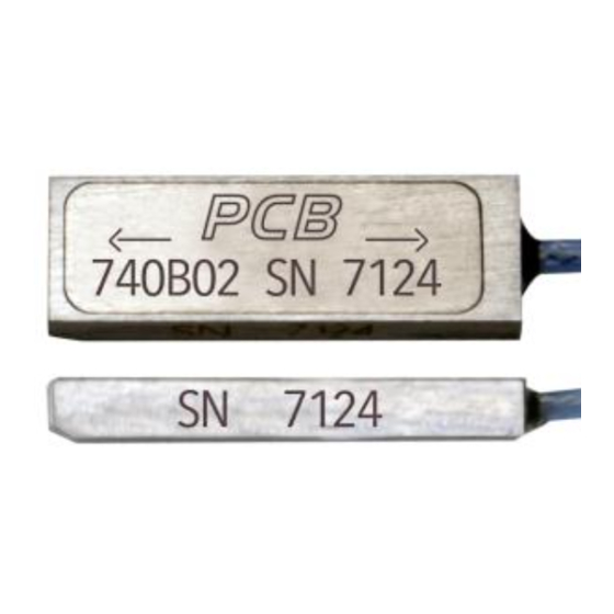 PCB Piezotronics ICP 740B02 Installation And Operating Manual
