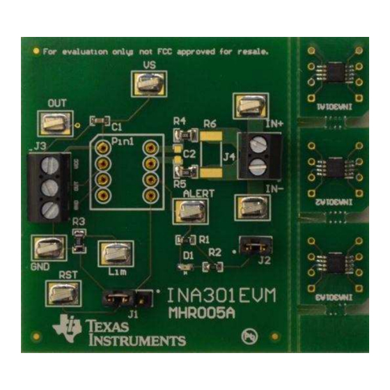 Texas Instruments INA301EVM User Manual