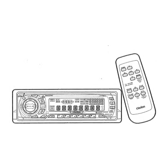 Clarion DRX6575RZ Owner's Manual