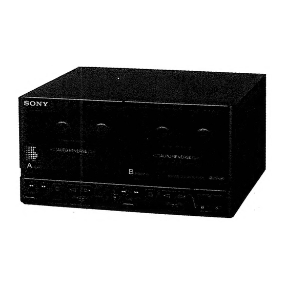 Sony TC-H300 Service Manual