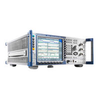 Rohde & Schwarz R&S CMW270 User Manual