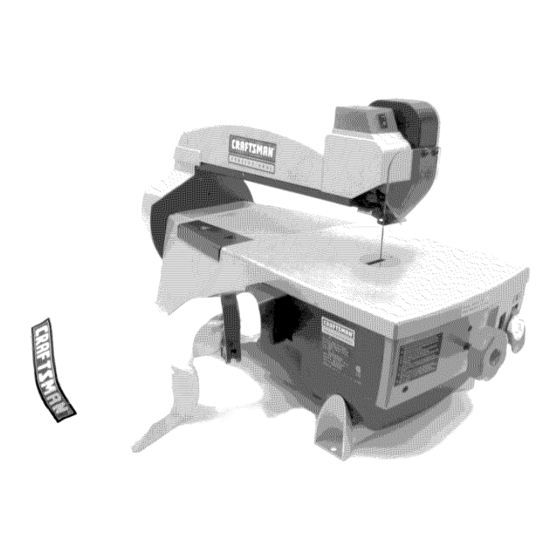 User Manuals: CRAFTSMAN 351.216120 Scroll Saw