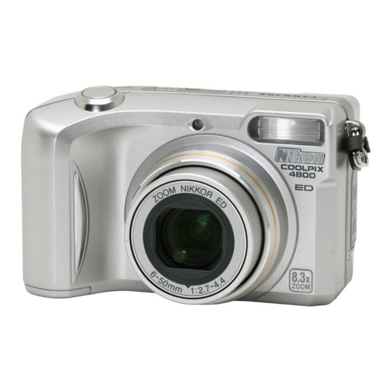Nikon CoolPix 4800 User Manual