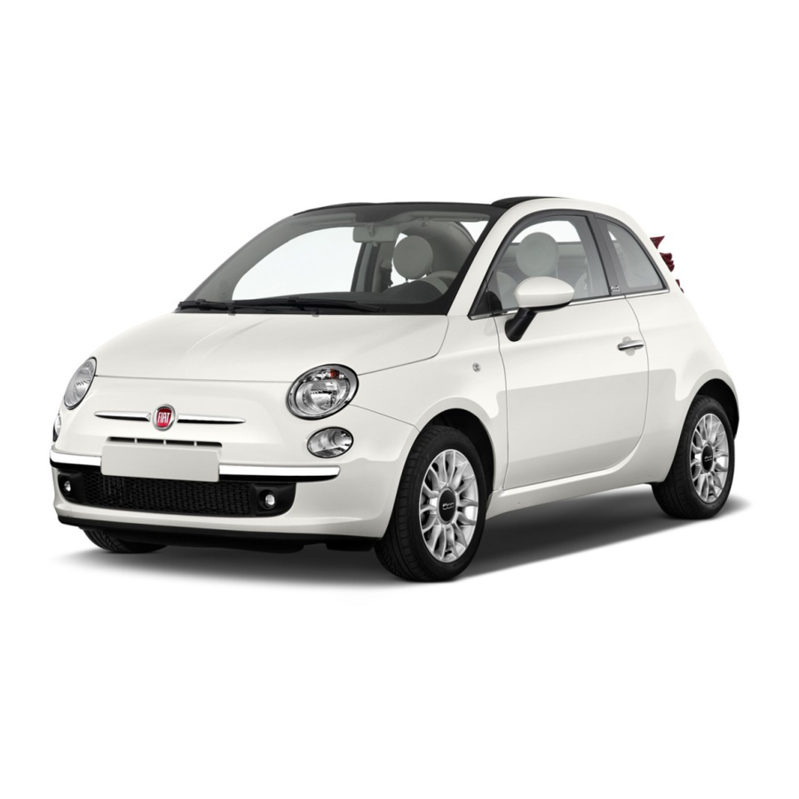 Fiat 500 2012 Accessories Quick Reference Manual
