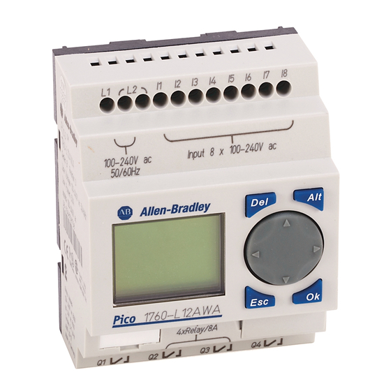 Allen-Bradley Pico 1760-L12BWB Installation Instructions Manual
