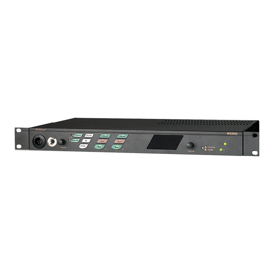 Audiocom  MS-2002 User Manual