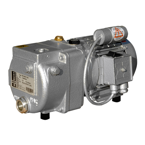 BUSCH R5 RB 0006 C Vane Vacuum Pump Manuals