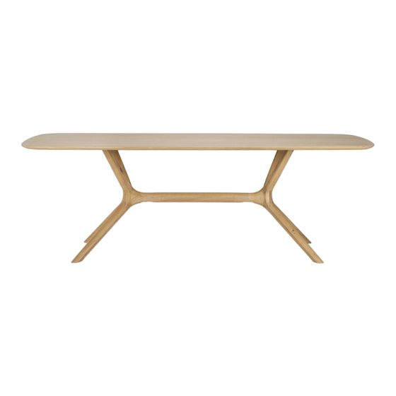 Ethnicraft 50028 OAK X Assembly Instructions