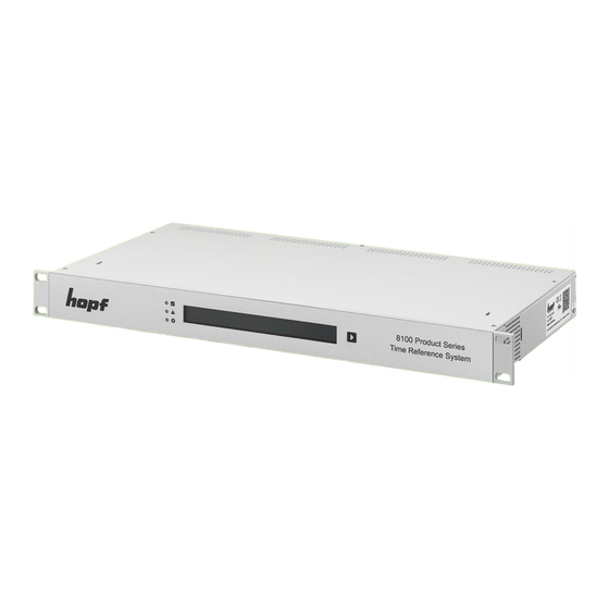 hopf FG8101G01 Technical Documentation Manual