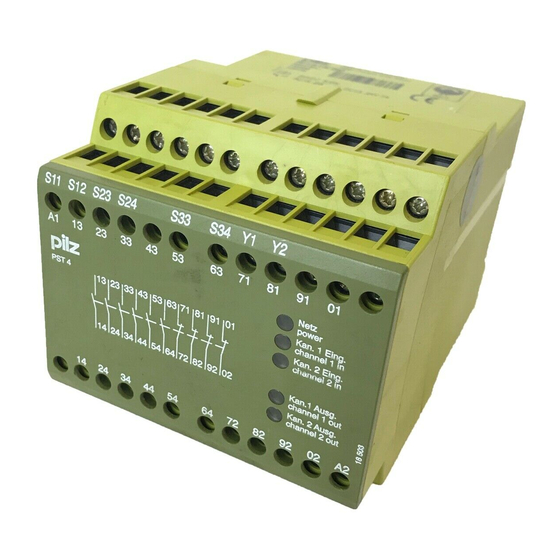 Pilz PST 4 Operating Manual