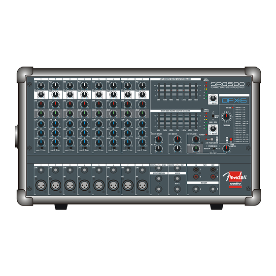 Fender SR8500 Owner's Manual