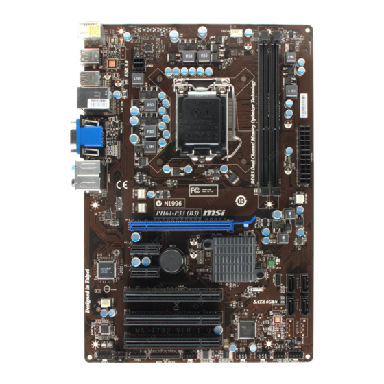 MSI PH61-P33 (B3) User Manual