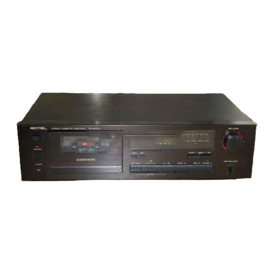 Rotel RD-945AX Owner's Manual