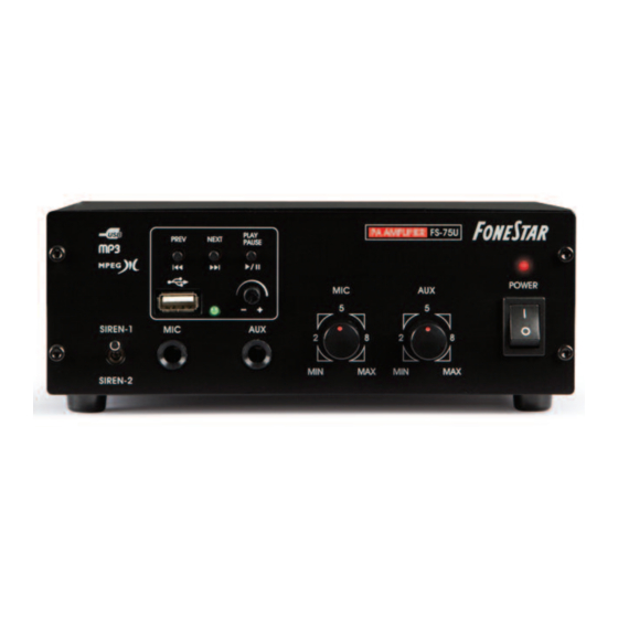 FONESTAR FS-75U Instruction Manual