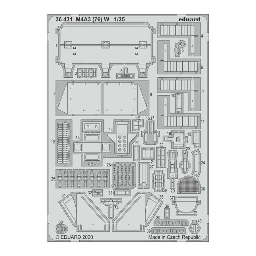 Eduard M4A3 (76) W Manual
