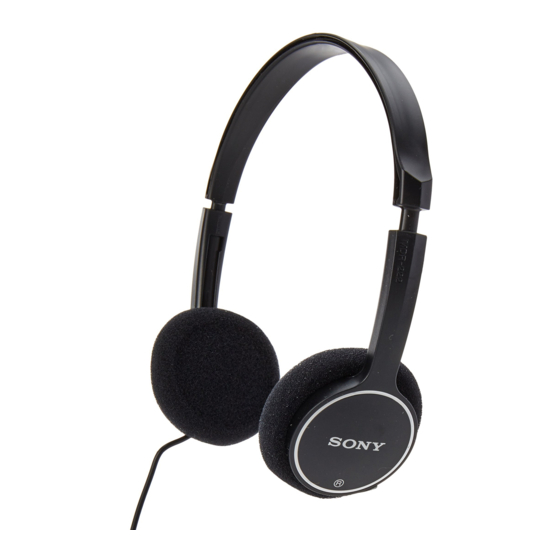 Sony MDR-222KD How To Use