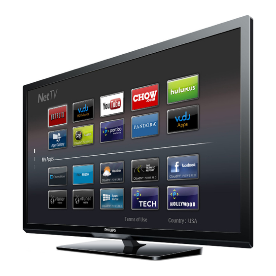 Philips 3000 series 50PFL3908/F7 Quick Manual