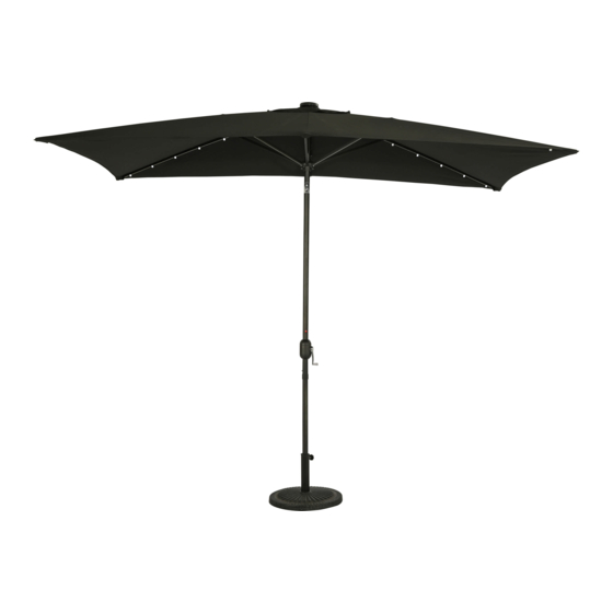 User Manuals: Island Umbrella NU6862 Rectangle Market
