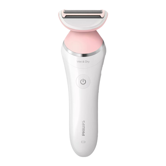 Philips Satin Lady Shaver Quick Start Manual