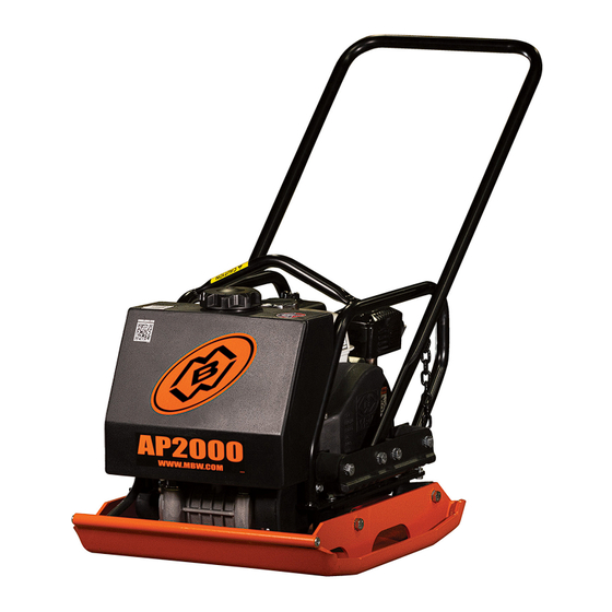 MBW 2000 Series Operator's Safety And Service Manual