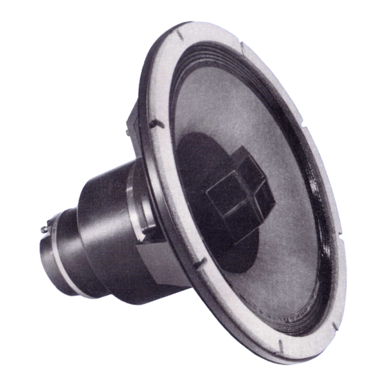 Altec Lansing 604-HPLN DUPLEX SPEAKER Manual