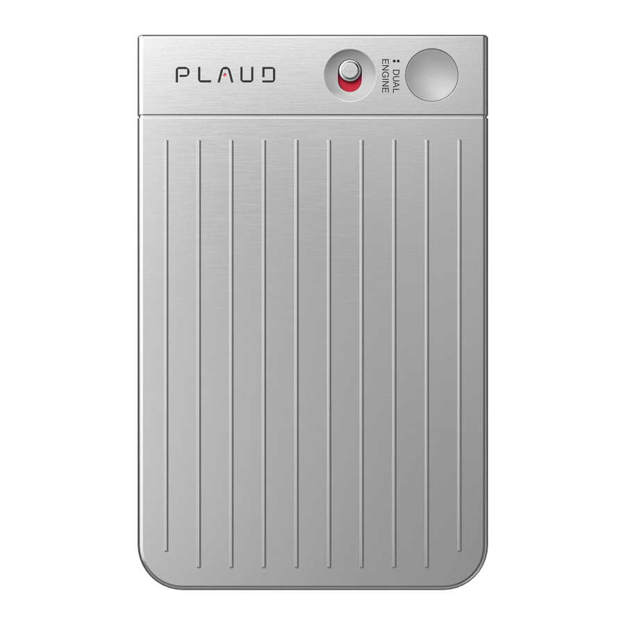 PLAUD NOTE Manuals