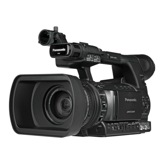 カメラ ビデオカメラ PANASONIC AG-AC160 OPERATING INSTRUCTIONS MANUAL Pdf Download 