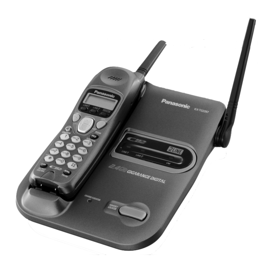 PANASONIC KXTG2267B OPERATING INSTRUCTIONS MANUAL Pdf Download