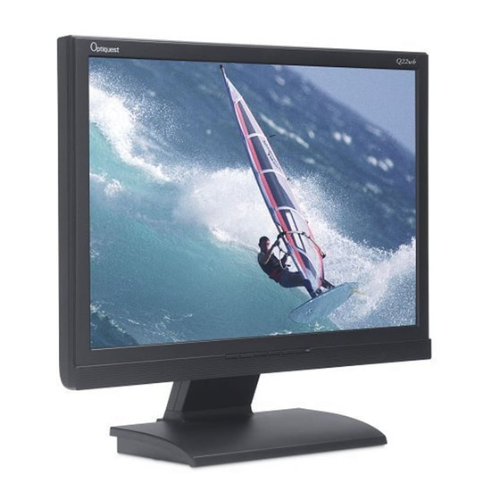 optiquest q19wb monitor problems