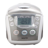 SANYO ECJ-N100W White 10-Cup Electronic Rice Cooker & Steamer