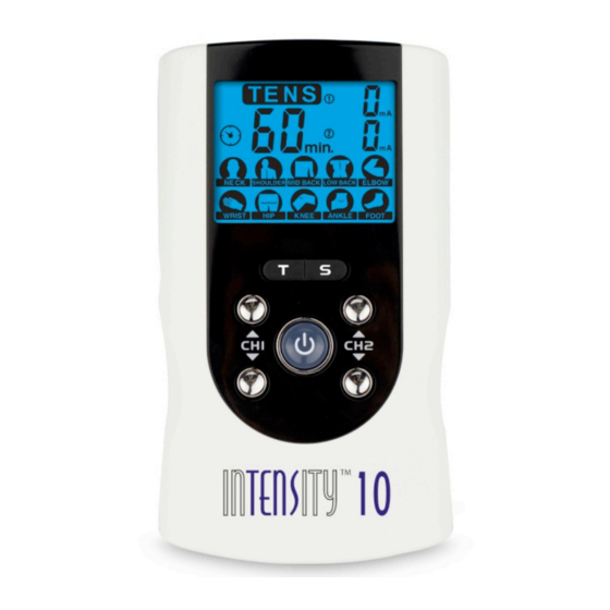 Roscoe Medical INTENSITY 10 Instruction Manual