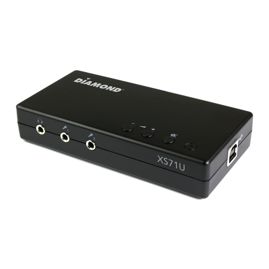 Diamond Multimedia XS71U User Manual