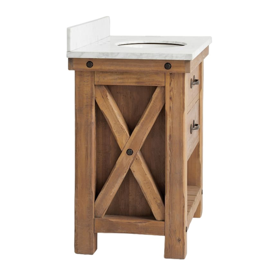 Pottery Barn Benchwright Single Sink Console Assembly Instructions