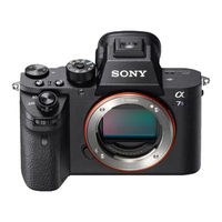 Sony a7S II How To Use Manual
