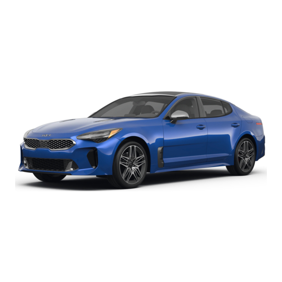 Kia stinger 2022 Features & Functions Manual