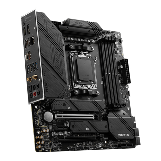 MSI MAG B650M MORTAR WIFI User Manual
