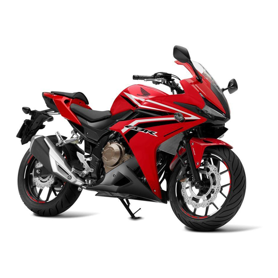 HONDA CBR500R 2016 OPERATION MANUAL Pdf Download | ManualsLib