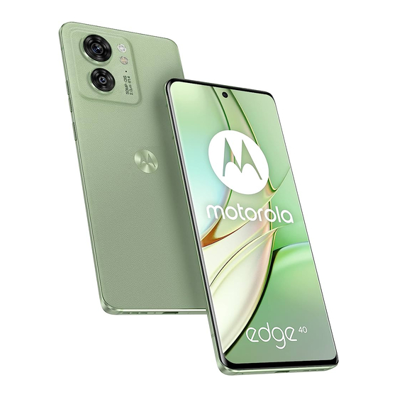 MOTOROLA EDGE 40 USER MANUAL Pdf Download ManualsLib