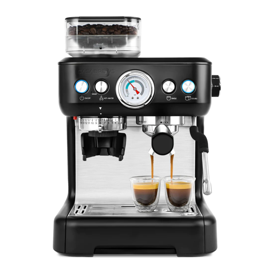 Sincreative Single Serve Coffee Maker Cappuccino Machine with Milk