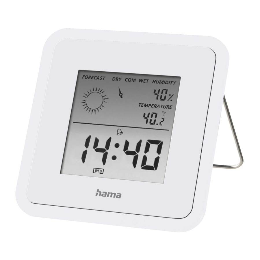 Hama TH50 - Thermometer/Hygrometer Operating Instructions | ManualsLib