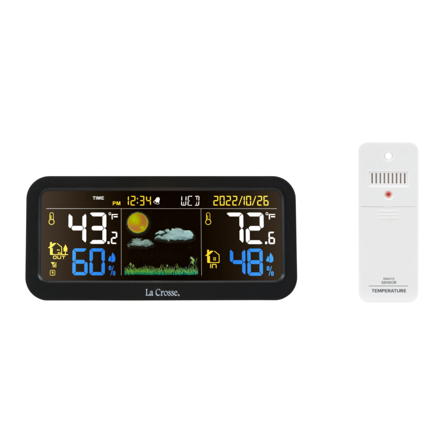 La Crosse M76171 Color Weather Station Manual ManualsLib