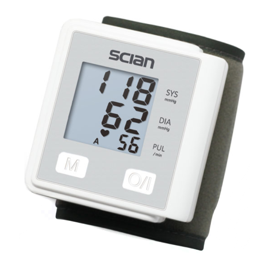 Scian LD733 Wrist Digital Blood Pressure Monitor Manual ManualsLib