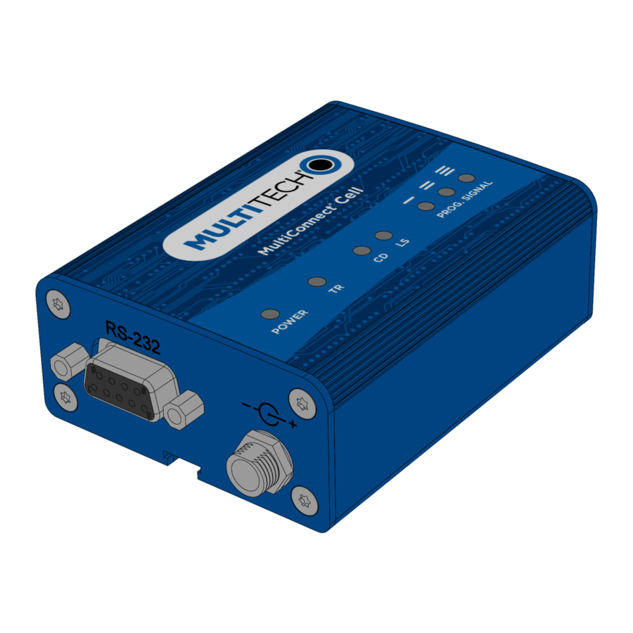 Multitech MTCLEU4 MultiConnect Cell 100 Series Cellular Modem Quick