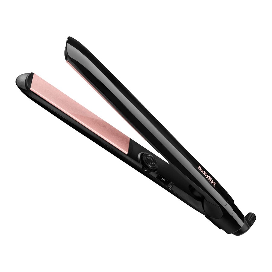 BaByliss ST298E - Hair Straightener Manual | ManualsLib