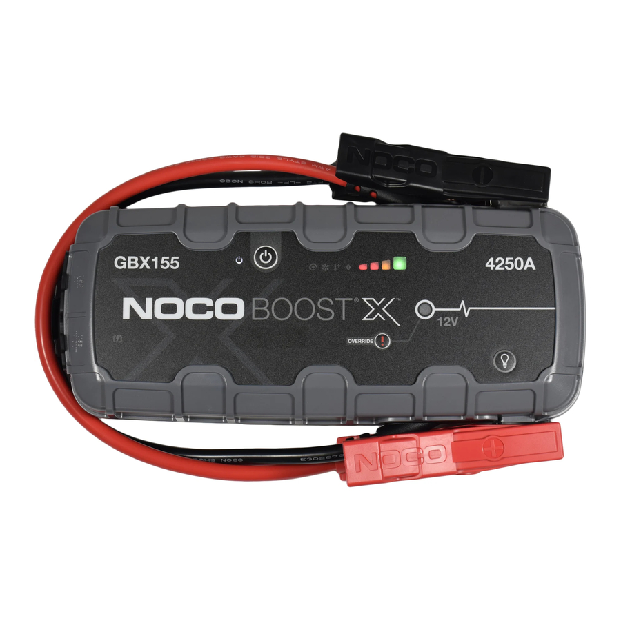 NOCO Boost X GBX155 4250 Amp UltraSafe Lithium Jump Starter Manual