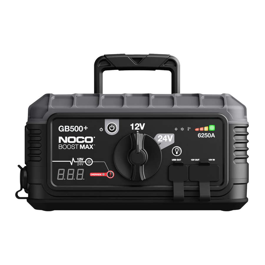 NOCO Boost Max GB500+ 6250 Amp Jump Starter Manual ManualsLib