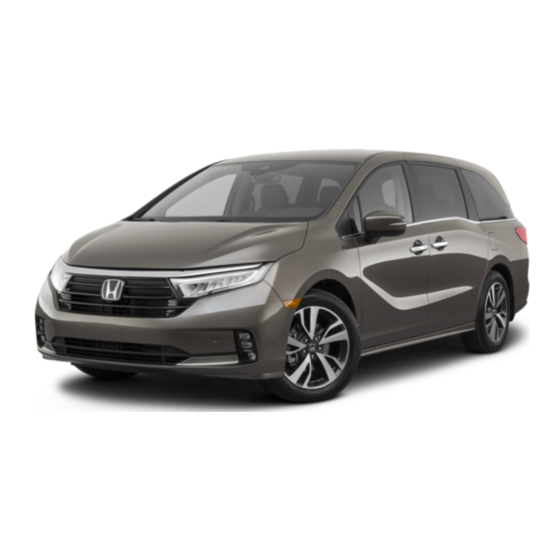 HONDA ODYSSEY 2021 OWNER'S MANUAL Pdf Download | ManualsLib