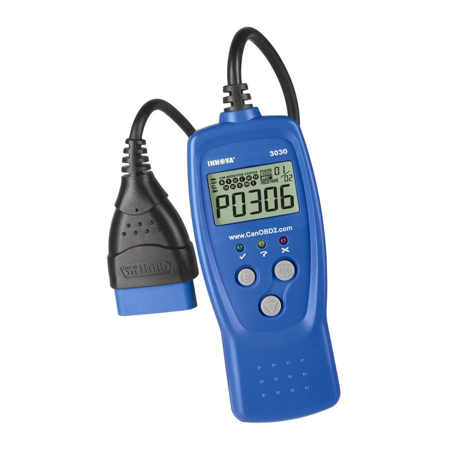 INNOVA 3030e CanOBD2 Car Reader Manual ManualsLib