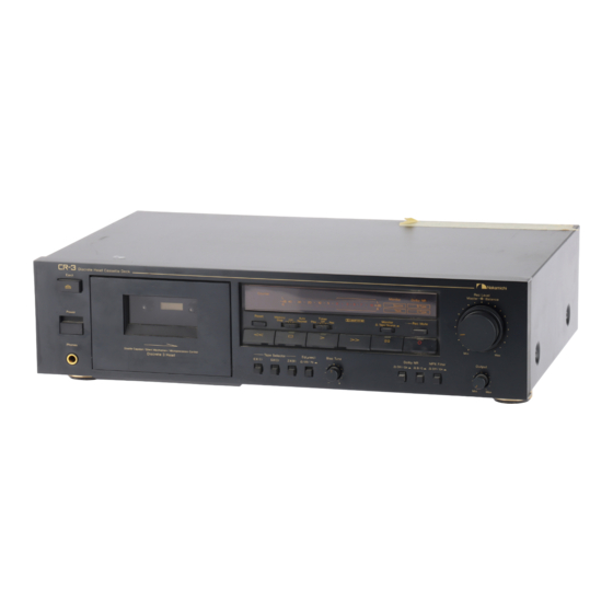 Nakamichi CR-3 Service Manual